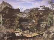 Joseph Anton Koch Seiss Landscape (Berner Oberland) (mk09) oil painting on canvas